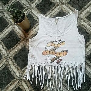KIARA Cropped Fringe "Wild Spirit" Tank